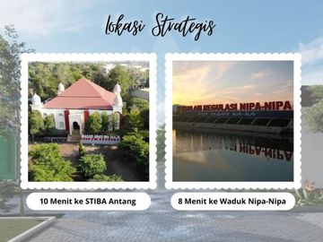 0899-1517---- Tanah dalam Perumahan Islami, Tanah Pinggir Jalan, Area Makassar