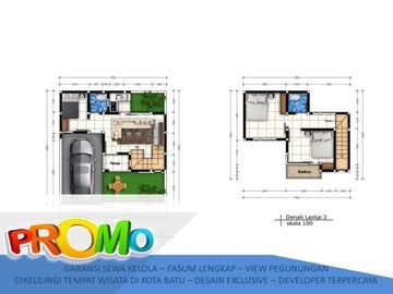 Best View 3KT Rumah Malang Batu Tipe 57 3 Menit ke BNS