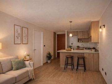 Departamento en venta de 1 dorm. en La Cisterna
