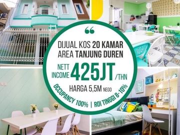 Dijual Murah Kost Full Terisi Di Tanjung Duren Jakarta Barat