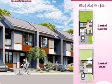 Cluster Maru 2Lt 3Bedroom Type 69/84,Rumah 2Lt Under 1M di Legok Tangerang(10mnt ke Exit Toll)
