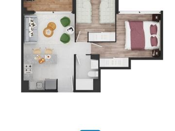 Departamento en venta de 2 dorm. en La Serena (inversión)