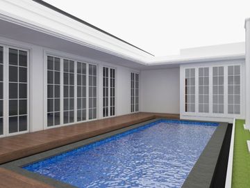 di jual rumah mewah bonus kolam renang di jl cemara kipas komplek pemda kota pekanabaru