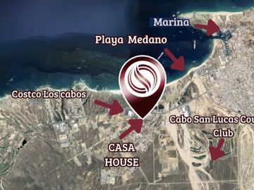 Casa con techos altos, jacuzzi, en residencial Ciruelos en venta Cabo San Lucas