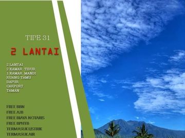 Best Price Tipe 31/63 2 Lantai Rumah KPR Siap 2KT