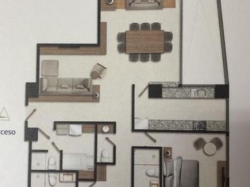 BOCAMARINA, Departamento en PRE-VENTA de 3 recámaras, frente al río