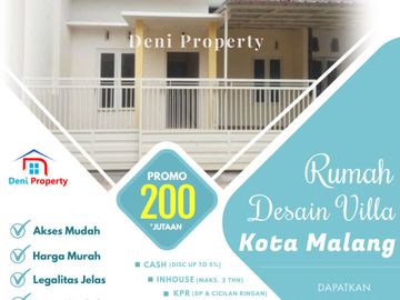 Rumah Desain Kekinian Area Kampus UM 2 Ragil Permai