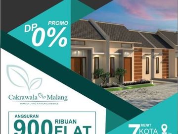 Rumah Dijual Malang DP 0% Cicilan cuma 900 ribuan