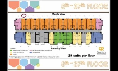 Salelable 1BR w Balcony Pre Selling in Quantum Res Taft