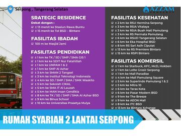RUMAH 2 LANTAI MURAH DI SERPONG TANGERANG SELATAN