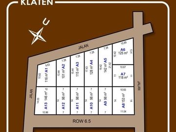 Tanah Kavling Standar Perumahan Area Pintu Tol Ngawen Klaten