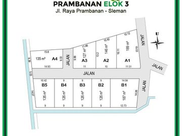 Kavling Sleman, Dekat Jl.Jogja-Solo, Sertpikat SHM