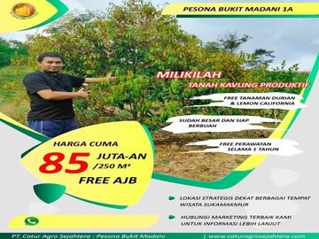 Tanah Murah di BOGOR Timur - Kavling Pesona Bukit Madani