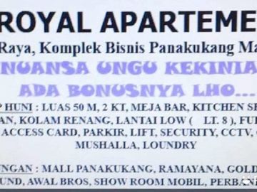 Apartemen Dijual Dekat Mall Panakukang Makassar, UNM, UMI