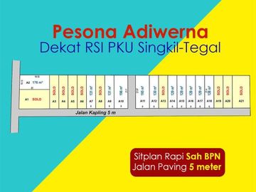 Dekat Lotte Grosir, Tanah Perumahan Tegal, Hanya 80 Jt-an