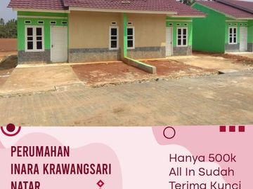 Rumah subsidi angsuran Free di Natar