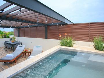 Hermoso PH de 2 rec. en AWA Playacar / Beautiful 2 bedroom PH in AWA Playacar