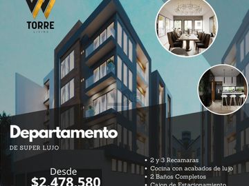 Departamentos de lujo en Fraccionamiento Colinas del Parque