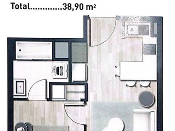 Dpto.En Venta 1D1B mas Estacionamiento, bodega en La Florida