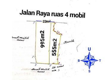 Lahan Komersil di Jalan Utama Tangerang Kota Nempel Tangsel