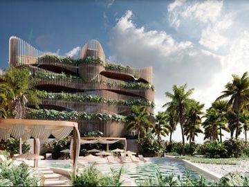 Penthouse frente al mar, terraza privada de 196 m2, alberca frente al mar