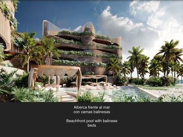 Penthouse frente al mar, terraza privada de 196 m2, alberca frente al mar