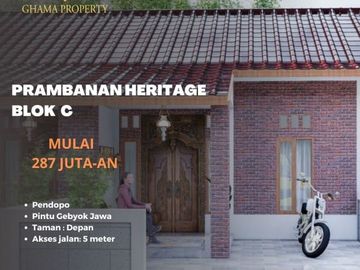 di Prambanan Ada Hunian Bergaya Etnik Modern Jawa PROMO 200 Jt-an