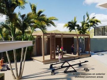 Casa en residencial privado con alberca, jacuzzi, asador, juegos para niños en v