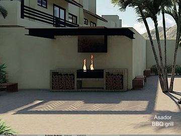 Casa en residencial privado con alberca, jacuzzi, asador, juegos para niños en v