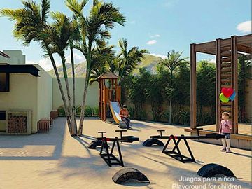Casa en residencial privado con alberca, jacuzzi, asador, juegos para niños en v