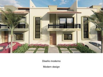 Casa en residencial privado con alberca, jacuzzi, asador, juegos para niños en v