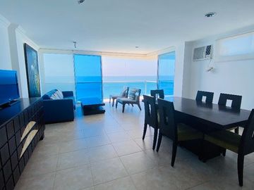 SE VENDE PENTHOUSE (DEPARTAMENTO) DE LUJO DE 3 DORMITORIOS, FULL AMOBLADO Y EQUIPADO EN EL MALECÓN SALINAS