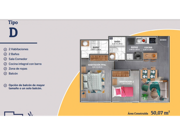 Apartamento sobre planos en venta entrega 2024 en Tebaida - Quindío