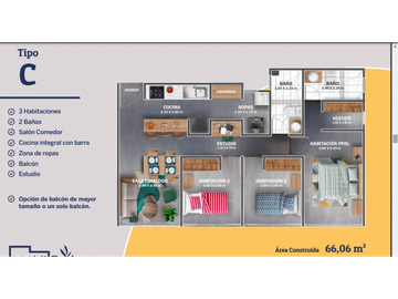 Apartamento sobre planos en venta entrega 2024 en Tebaida - Quindío