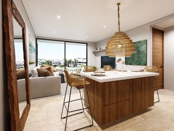 Departamento en planta baja, jardin pequeño, Terraza con alberca, jacuzzi, gimna
