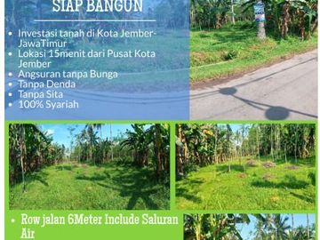 KAVLING MURAH SIAP BANGUN AREA JEMBER UTARA