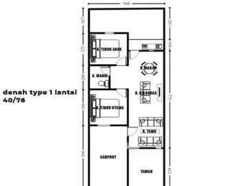 Rumah Indent Siap Bangun di Royale Cibeber Cimahi harga : 550.000.000