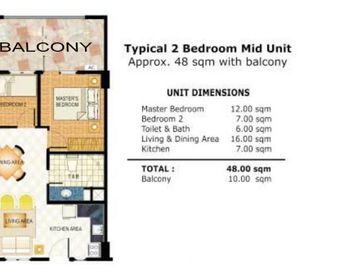 2-BEDROOM CONDO UNIT (14TH FLOOR) AT RAYA GARDEN CONDOMNIUMS - WEST SERVICE ROAD, PARANAQUE CITY NEAR NAIA / MANILA INTERNATIONAL AIRPORT TERMINAL - C