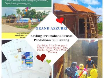 Promo Tanah Kavling Murah Poros Jalan Bululawang di Azzurri Malang