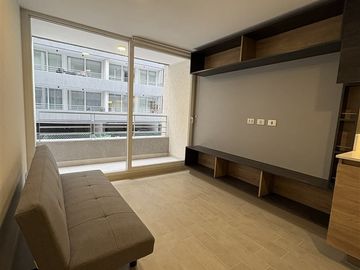 Depto arriendo 2 dorm 2 baños 1 estac 1 B en Santiago centro