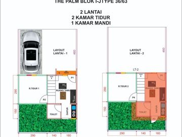The Palm Hunian 2 Lantai View Merapi 200 meter dari Jl Manisrenggo