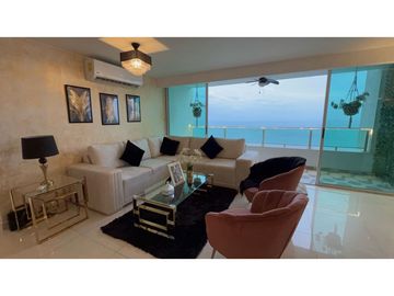 VENTA  APARTAMENTO AMOBLADO VISTA AL MAR  EN SAN FRANCISCO