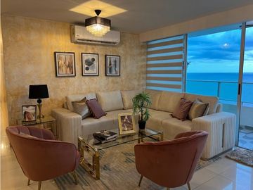 VENTA  APARTAMENTO AMOBLADO VISTA AL MAR  EN SAN FRANCISCO