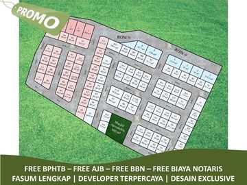 Posisi Hook Rumah Dekat Kampus Free Biaya 2KT Tipe 25/107
