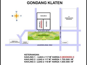Hook 2 Muka Jalan Cuma 1,7jt Kavling di Gondang!