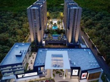 Departamento con alberca vista a la laguna,  jacuzzi, cine en venta Cancun