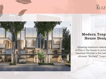 RUMAH DI BLIZFIELD BSD CITY TYPE LEBAR 9