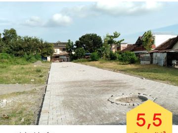 Tanah Kavling Kota Yogyakarta Row Jalan 6 Meter