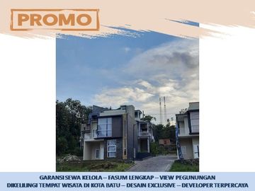 Rumah Malang Batu Tipe 75 Udara Dingin Pusat Kota Batu