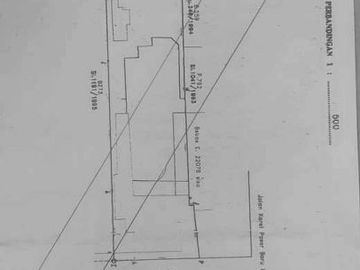 TANAH STRATEGIS dekat BATAVIA TOWER Jl KARET PASAR BARU 1886 SQM